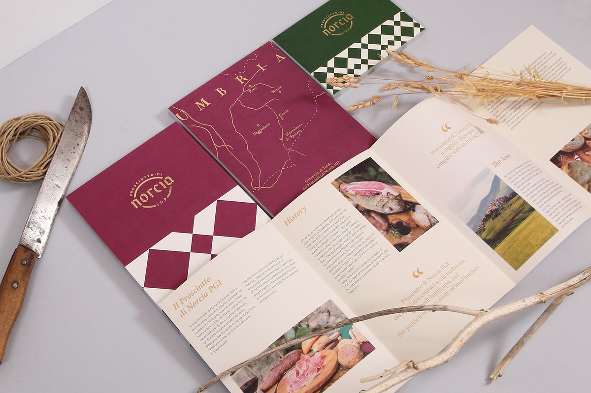 （食品）Norcia 火腿品牌vi設計和logo設計案例，vi設計，食品vi設計，食品品牌vi設計，品牌logo設計，品牌vi設計，vi品牌策劃，深圳vi設計，左右格局