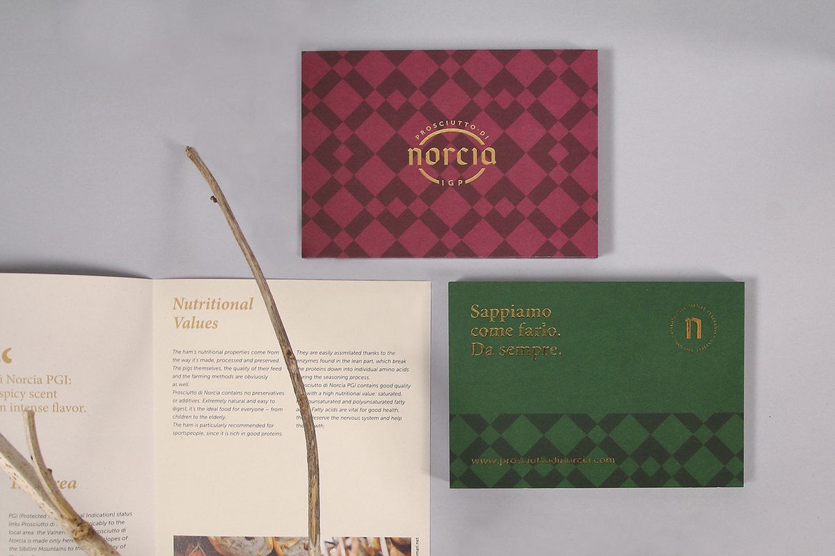 （食品）Norcia 火腿品牌vi設計和logo設計案例，vi設計，食品vi設計，食品品牌vi設計，品牌logo設計，品牌vi設計，vi品牌策劃，深圳vi設計，左右格局