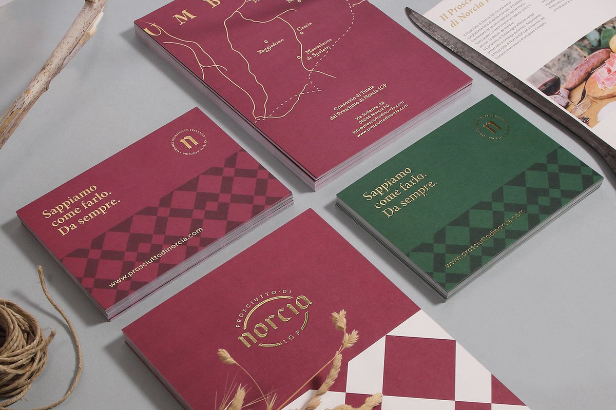 （食品）Norcia 火腿品牌vi設計和logo設計案例，vi設計，食品vi設計，食品品牌vi設計，品牌logo設計，品牌vi設計，vi品牌策劃，深圳vi設計，左右格局