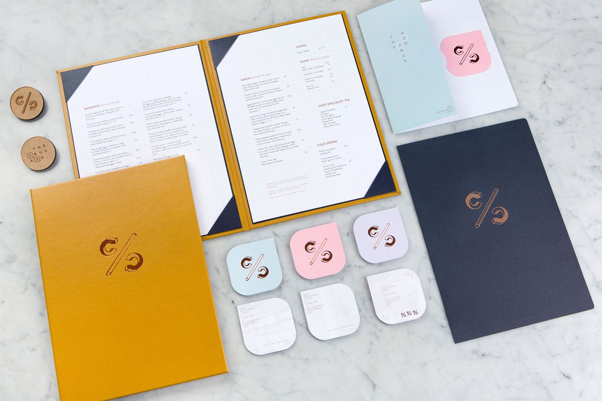 Crux & Co餐飲店品牌vi設(shè)計和logo設(shè)計——字母組合的標(biāo)志設(shè)計，vi設(shè)計，餐飲vi設(shè)計，餐飲品牌vi設(shè)計，logo設(shè)計，品牌標(biāo)識vi設(shè)計，品牌vi設(shè)計，品牌策劃，深圳vi設(shè)計，左右格局