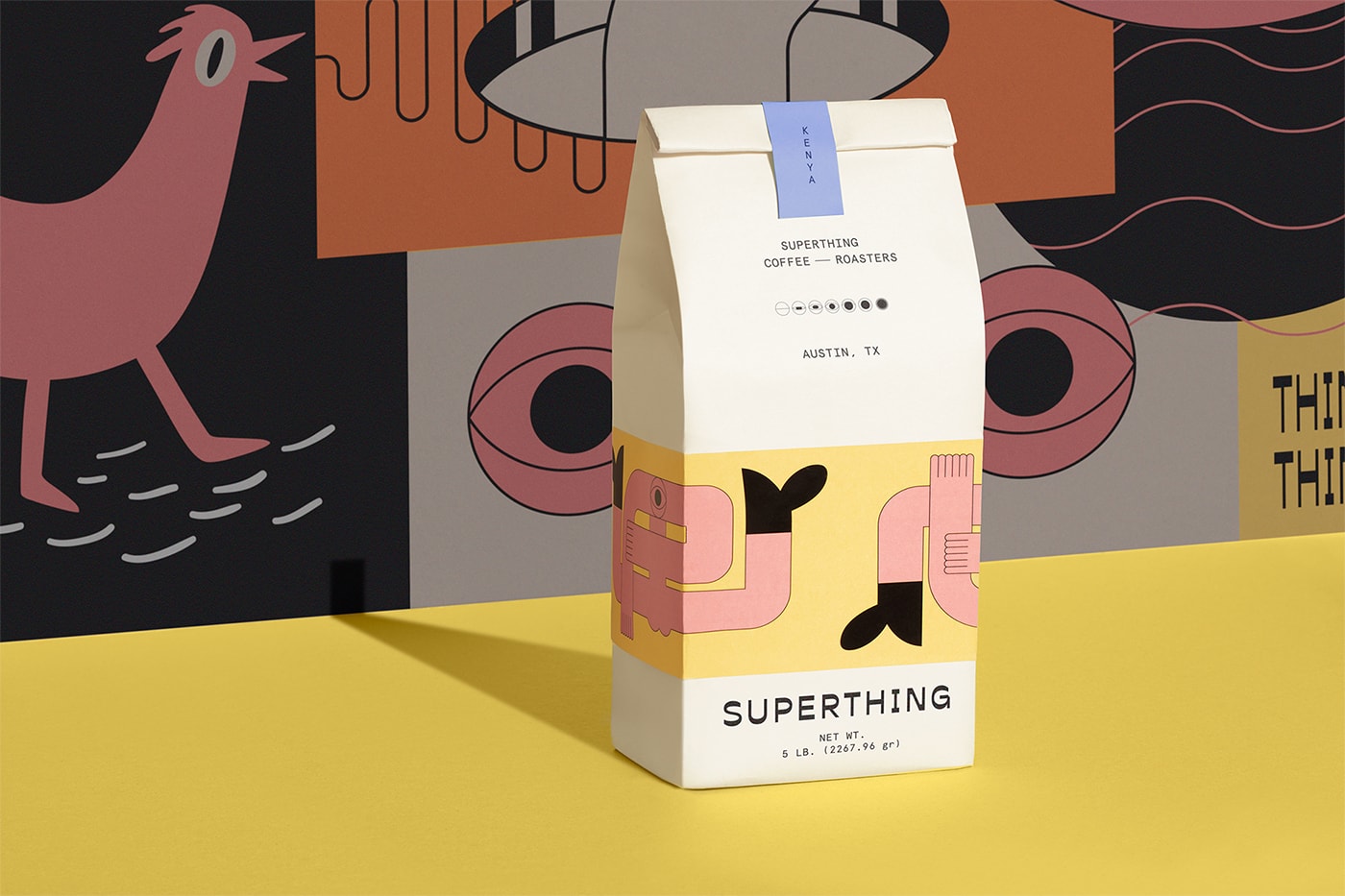 高端Superthing咖啡品牌VI設計 讓品牌戰略落地，餐飲VI設計，餐飲品牌策劃，高端VI設計，深圳VI設計，左右格局