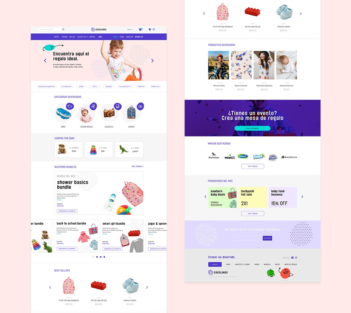 Cocolinos創意嬰兒用品品牌策劃和品牌設計，服飾VI設計，嬰兒品牌設計，深圳品牌策劃，深圳VI設計，左右格局