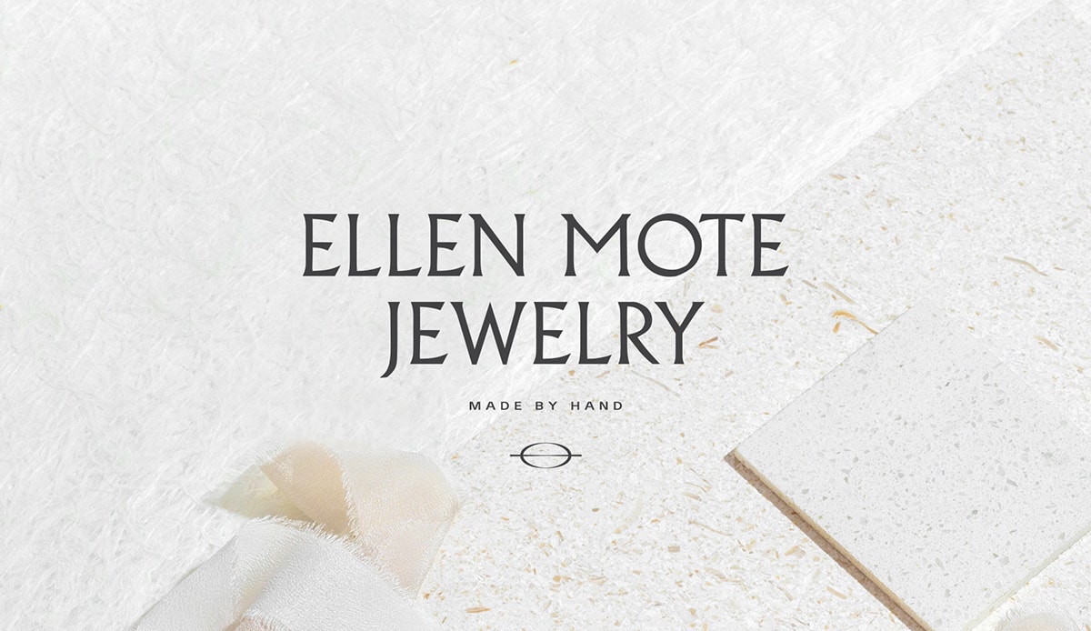 時尚簡約 Ellen Mote 珠寶品牌VI設計和品牌重塑，珠寶品牌VI設計，珠寶網站設計，品牌戰略升級， 深圳VI設計，左右格局